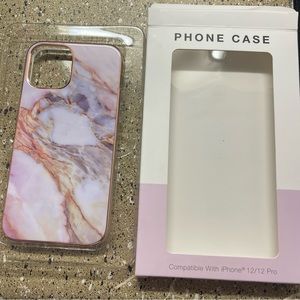 Forever 21 iPhone 12/12 Pro Phone Case Pink, Rose Gold & Multicolored Theme
